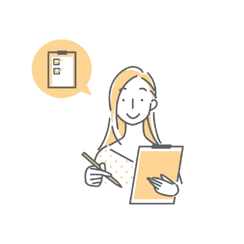 書類を書く女性のイメージ 書類を書く女性のイメージ